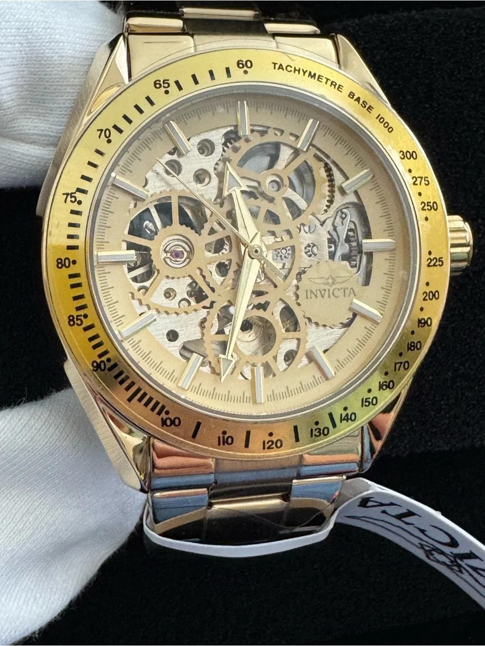 Invicta Object D Art Excelsior Men’s watch w/Skeleton Dial - 43mm Gold (49501)